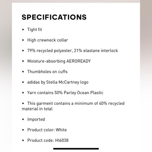 Adidas By Stella McCartney TruePurpose fitted printed long sleeve top - Picture 10 of 11